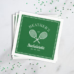 Guardanapo De Papel Bachelorette de Tênis de Último Swing Corresponden<br><div class="desc">Bela festa de Tênis. Parte de uma coleção inteira!</div>