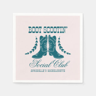 Guardanapo De Papel Bachelorette Social Club de Teal Rosa