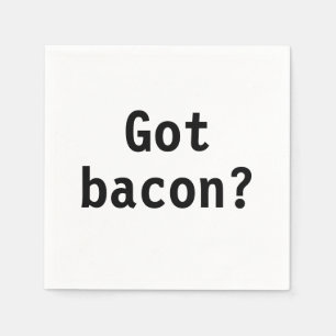 Guardanapo De Papel Bacon obtido?