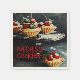 Guardanapo De Papel BADASS COOKIER Funny Gifts Citação Papel NAPKINS