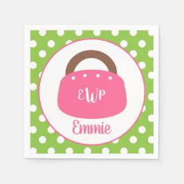 Guardanapo De Papel Bag das Bermudas Monogramas Partido Personalizado 