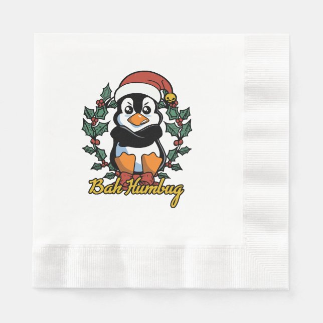 Guardanapo De Papel Bah Humbug (Frente)