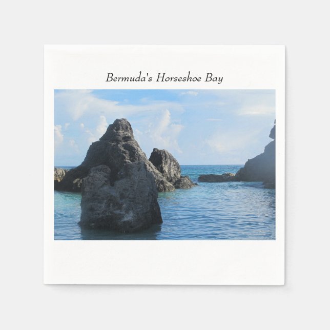 Guardanapo De Papel Baía de Ferradura das Bermudas (Frente)