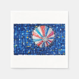 Guardanapo De Papel Balão de Ar Quente Céu Azul
