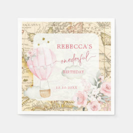 Guardanapo De Papel Balão de Ar Rosa Não é um aniversário maravilhoso?
