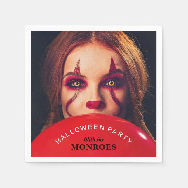 Guardanapo De Papel Balão do Diabo, Festa do Halloween (Frente)