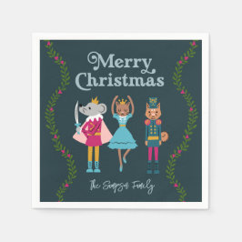 Guardanapo De Papel Balé de Nutcracker Verde