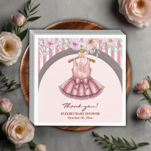 Guardanapo De Papel Balé Tutu Ballerina, cor-de-rosa moderno, Chá de f