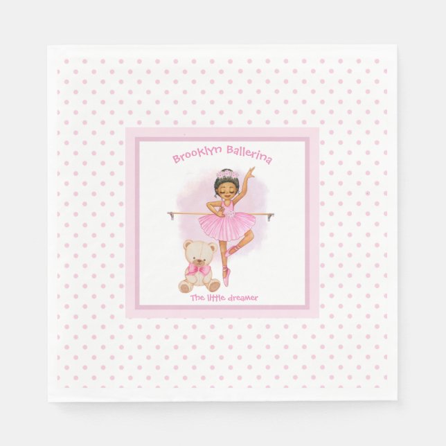 Guardanapo De Papel Ballerina Baby Pink (Frente)