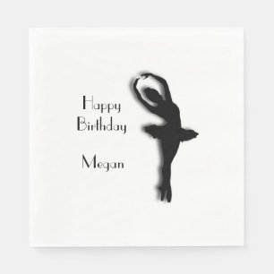 Guardanapo De Papel Ballerina Happy Birthday