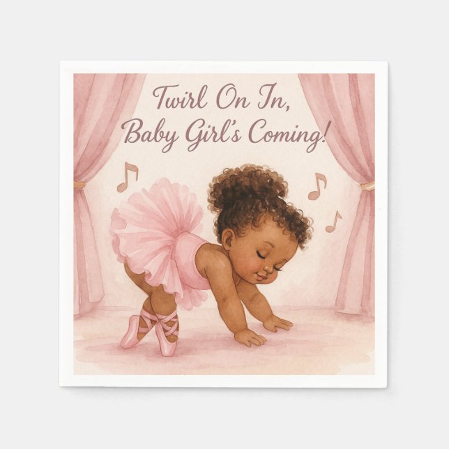 Guardanapo De Papel Ballerina in the Making (Frente)