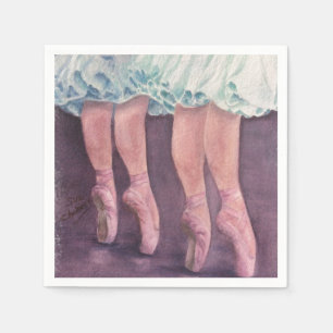 GUARDANAPO DE PAPEL BALLERINAS EM PAPEL AZUL