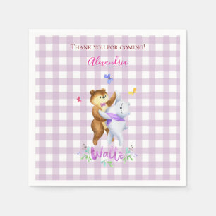 Guardanapo De Papel Ballroom Waltz Lilac Gingham