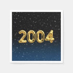 Guardanapo De Papel Balões De Aniversário De 2004 Em Estrelas