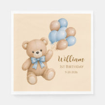 Balões de Aniversário de Urso de Pelúcia Personali