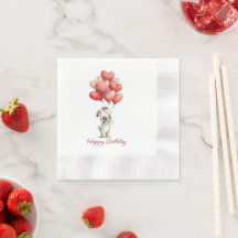 Balões de Cachorro Fofo de Aniversário