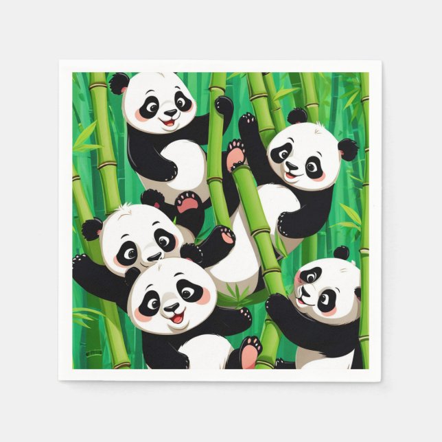 Guardanapo De Papel Bamboo Panda (Frente)