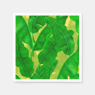Guardanapo De Papel Banana deixa aquarela padrão