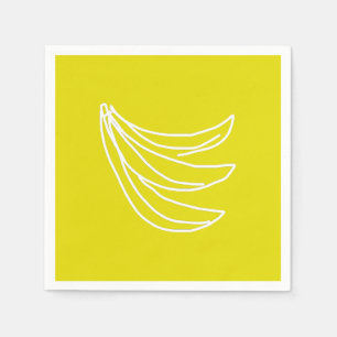 Guardanapo De Papel Banana feliz amarela funfa