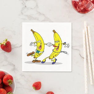Guardanapo De Papel Bananas dançantes Papel Napkins