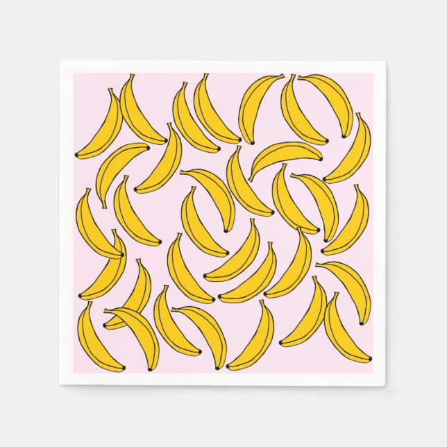 Guardanapo De Papel Bananas Papel Napkins (Frente)