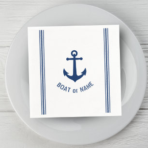 Guardanapo De Papel Bandas de Âncora de Estampagem ou Nome da Família