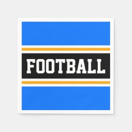 Guardanapo De Papel Bandas de FUTEBOL Amarelas brancas-brancas-escuras