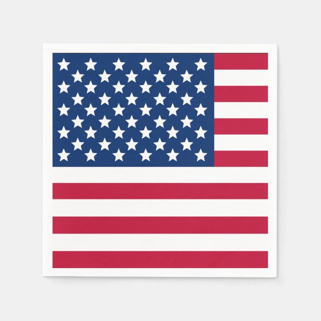 Guardanapo De Papel Bandeira Americana (Frente)