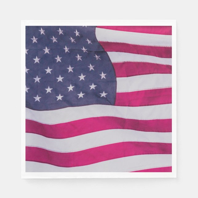 Guardanapo De Papel Bandeira Americana (Frente)