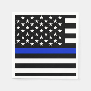 Guardanapo De Papel Bandeira americana fina de Blue Line