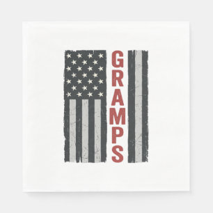 Guardanapo De Papel Bandeira Americana Vintage Patriótico Gramps Vecto