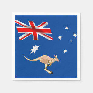 Guardanapo De Papel bandeira australiana