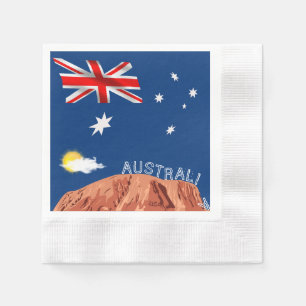 Guardanapo De Papel bandeira australiana