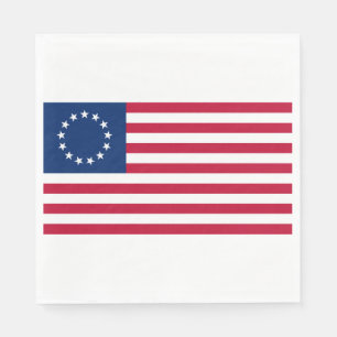 Guardanapo De Papel Bandeira Betsy Ross
