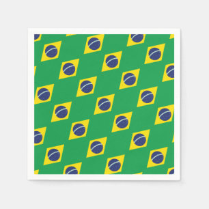 Guardanapo De Papel Bandeira brasileira.