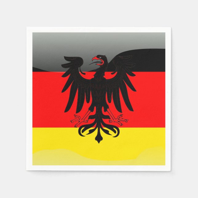 Guardanapo De Papel Bandeira-Casaco de armas da Alemanha (Frente)