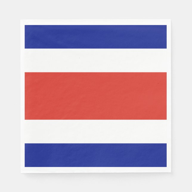 Guardanapo De Papel Bandeira Civil da Costa Rica (Frente)