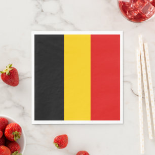 Guardanapo De Papel Bandeira da Bélgica