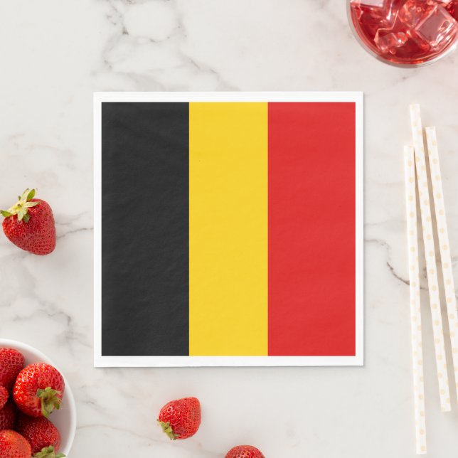 Guardanapo De Papel Bandeira da Bélgica (Insitu)