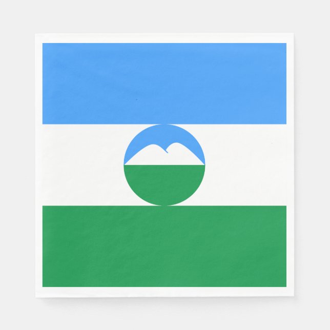 Guardanapo De Papel Bandeira da Cabárdia-Balcária (Frente)