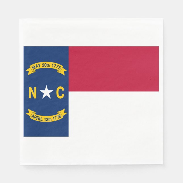 Guardanapo De Papel Bandeira da Carolina do Norte (Frente)
