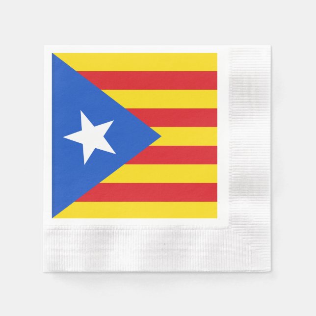 Guardanapo De Papel Bandeira da Catalunha (Frente)