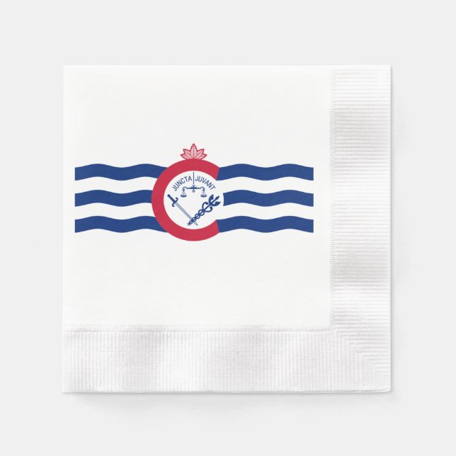 Guardanapo De Papel Bandeira da cidade de Cincinnati (Frente)