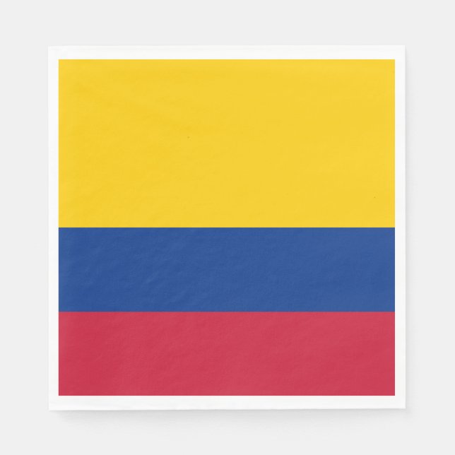 Guardanapo De Papel Bandeira da Colômbia (Frente)