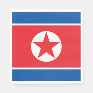 Guardanapo De Papel Bandeira da Coreia do Norte