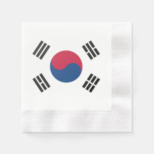 Guardanapo De Papel Bandeira da Coreia do Sul 