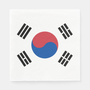 Guardanapo De Papel Bandeira da Coreia do Sul