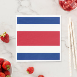 Guardanapo De Papel bandeira da Costa Rica