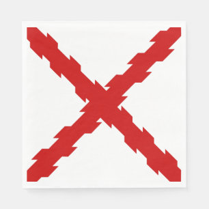 Guardanapo De Papel Bandeira da Cruz de Borgonha