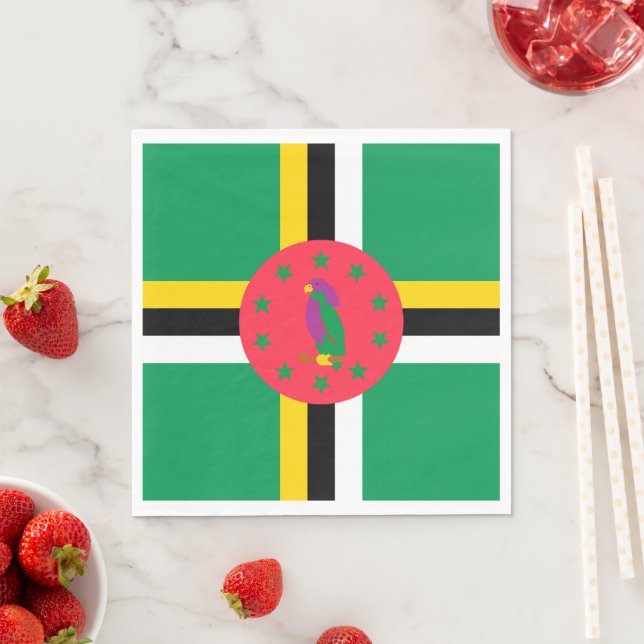 Guardanapo De Papel Bandeira da Domínica (Insitu)